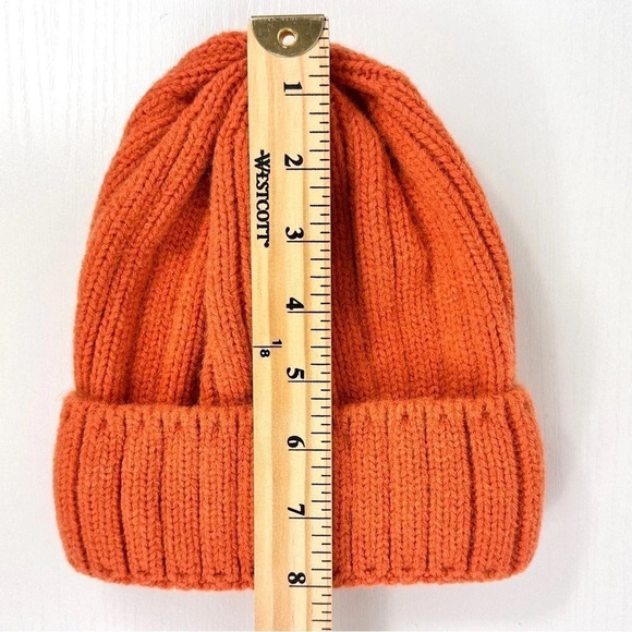 Bold Orange Hat Attack Color Story Knit Beanie - Picture 4 of 6